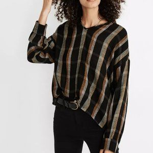 Madewell Highroad Popover Shirt in Lessing Plaid